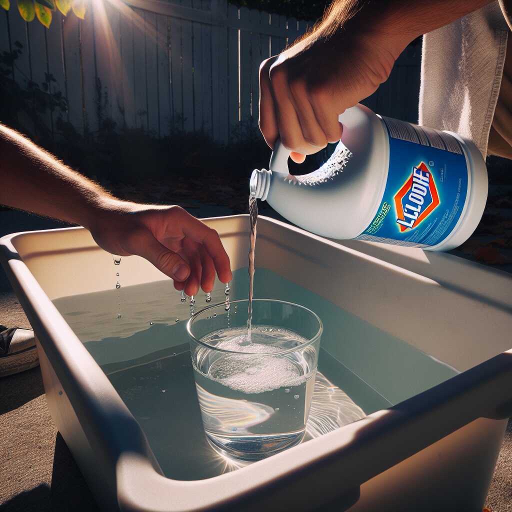 how to use bleach to purify water