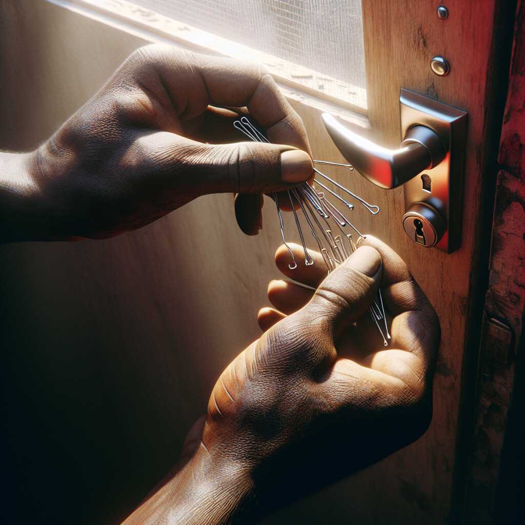 bobby pin lock opening for emergency access