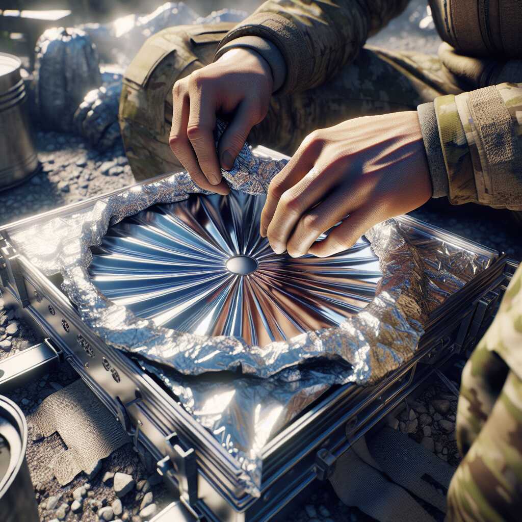 how to build aluminum foil solar cooker