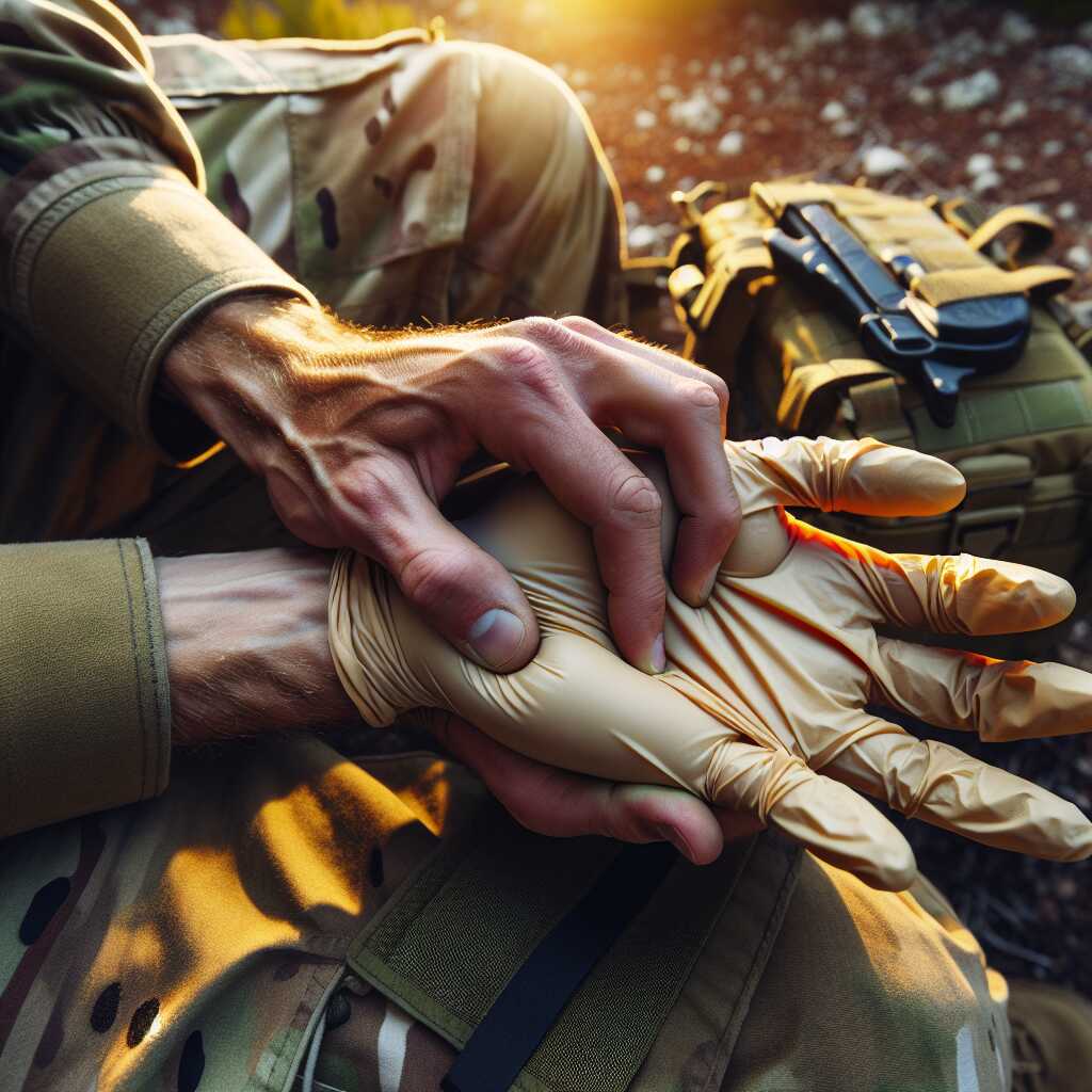 latex free glove used as water pouch