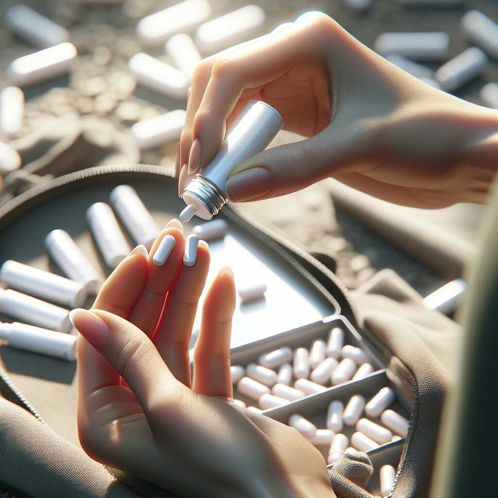 lipstick tube pill storage for emergency