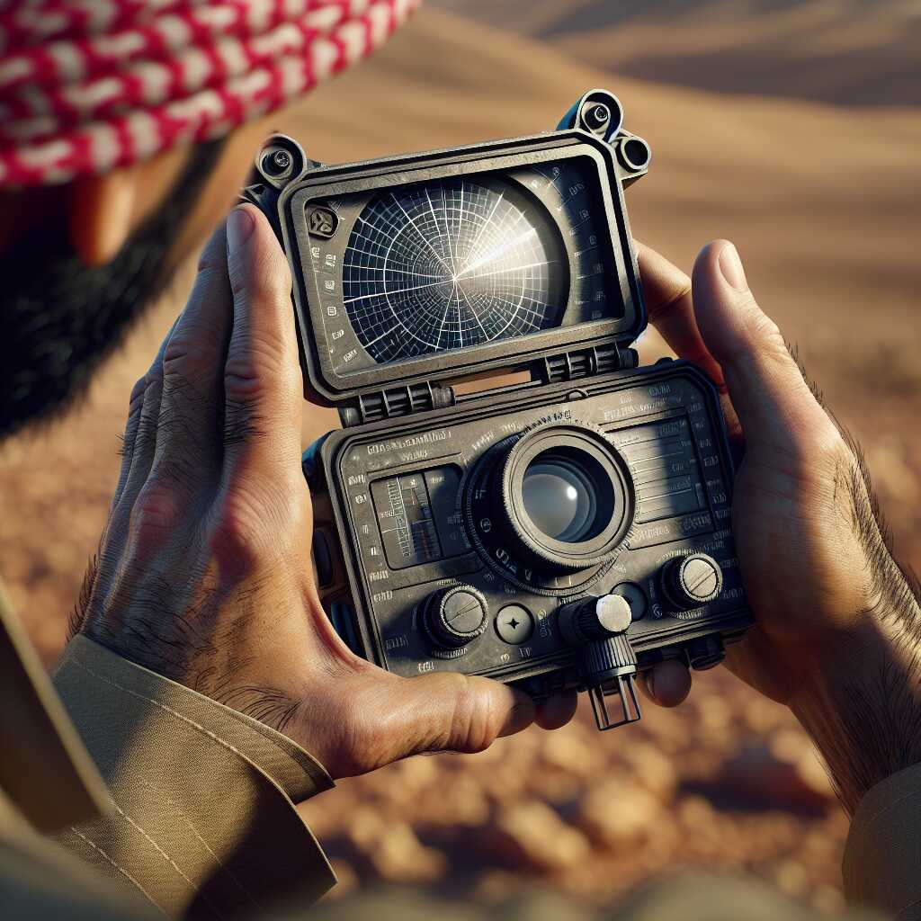 hands aiming compact mirror to signal rescue