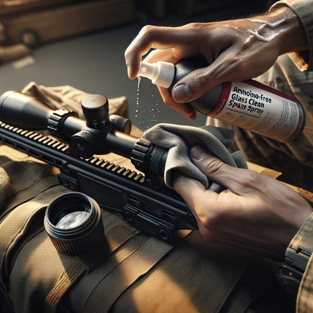 how to clean hunting scope lens