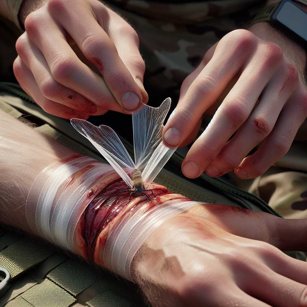 how to make tape butterfly bandage