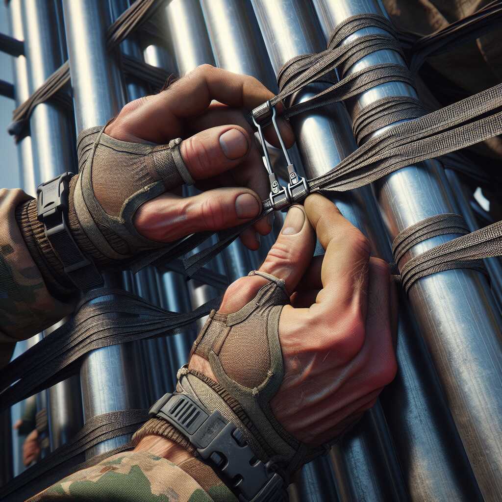 how to use zip ties to join poles