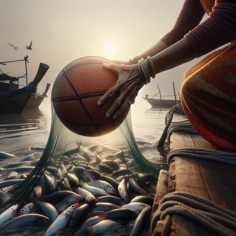 Basketball Net Mesh: Minnow Seine for Bait Fish Collection