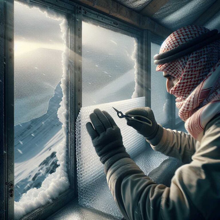 Bubble Wrap: Window Insulation Method for Heat Retention During Arctic Storms