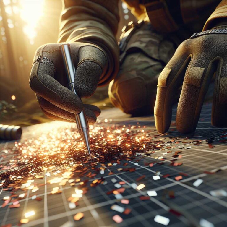 Metallic Confetti: Temporary Trail Markers for Search Grid Patterns