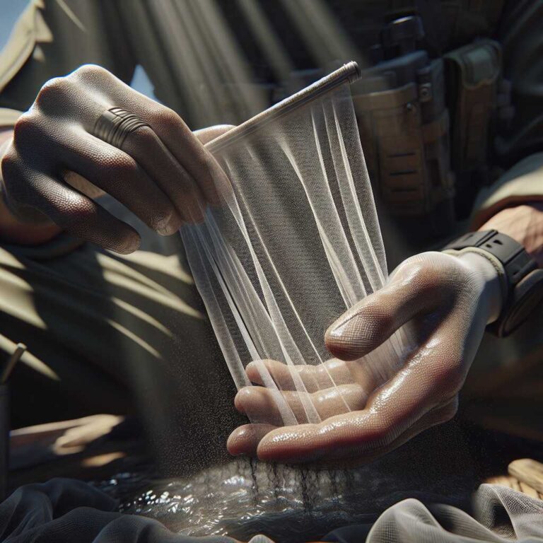 Pantyhose: Fine Mesh Water Pre-Filter for Removing Particles Before Purification