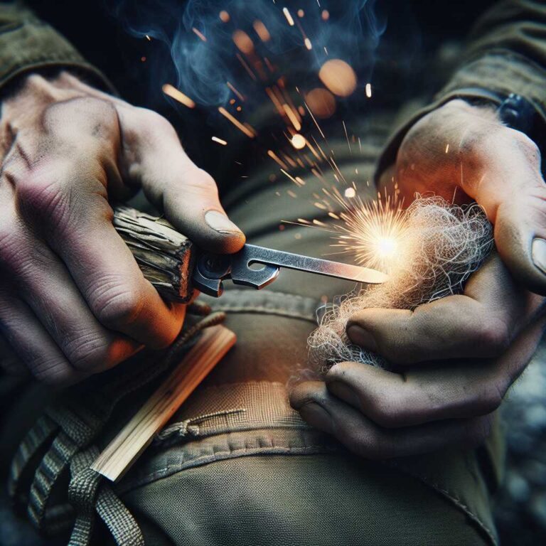 Pocket Lint: Natural Tinder Material for Spark-Based Fire Starting Methods