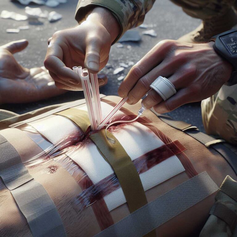 Drinking Straws: Flutter Valve Creation for Chest Wound Management