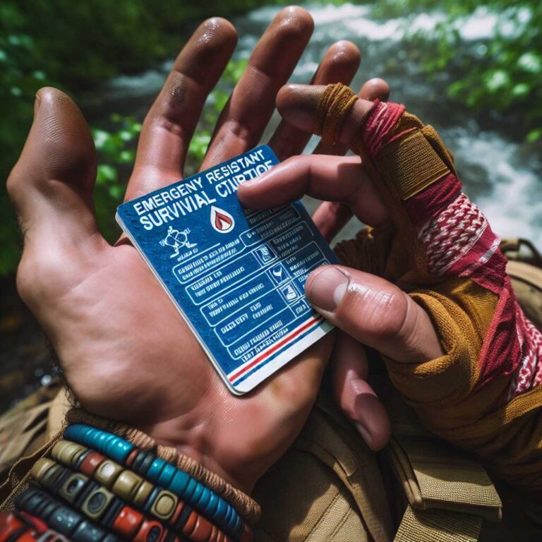 Index Cards: Water-Resistant Information Cards for Survival Instructions