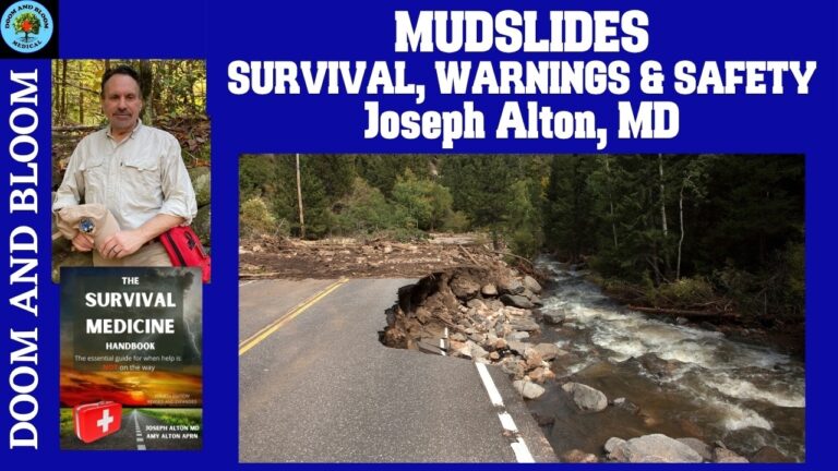 A steep mountain slope showing evidence of recent mudslide activity and debris flow.